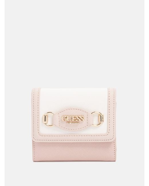 Guess Factory Pink Genelle Tri-fold Wallet