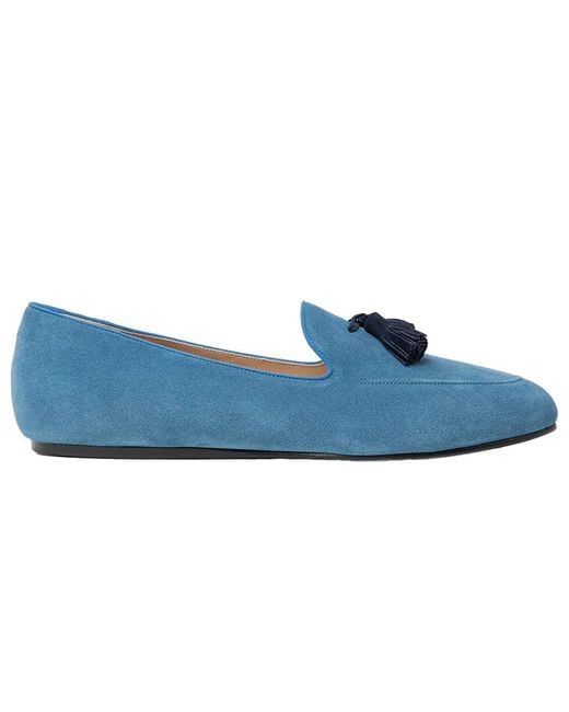 Charles Philip Blue Calfskin Loafer for men