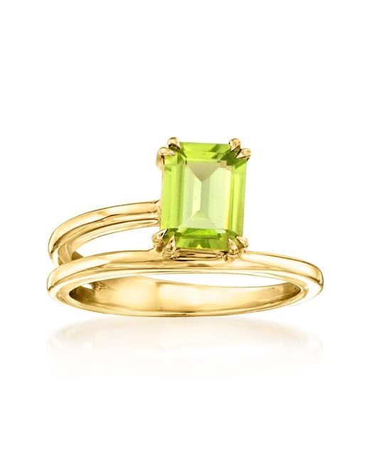 Ross-Simons Yellow Peridot Wrap Ring