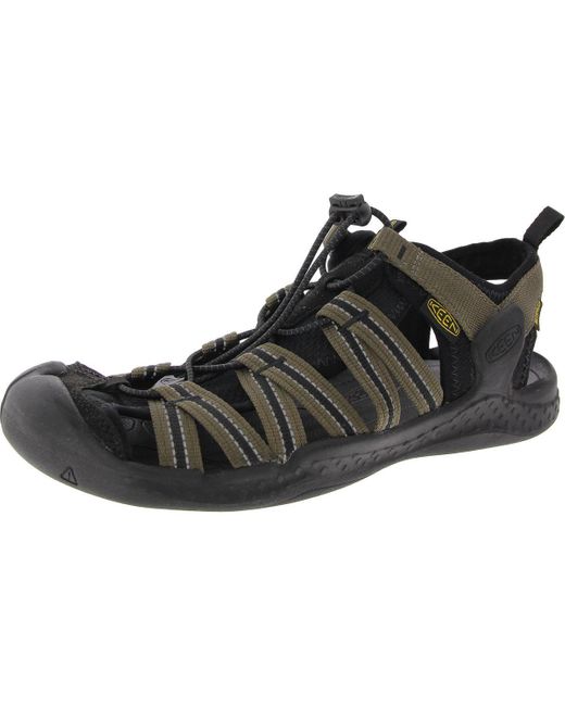 Keen Black Open Back Fisherman Sandals for men