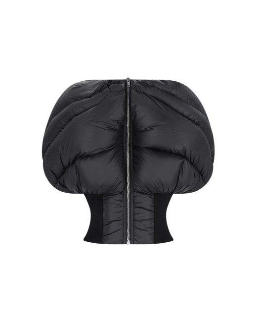 Rick Owens Black Mini Horus Puffer Jacket