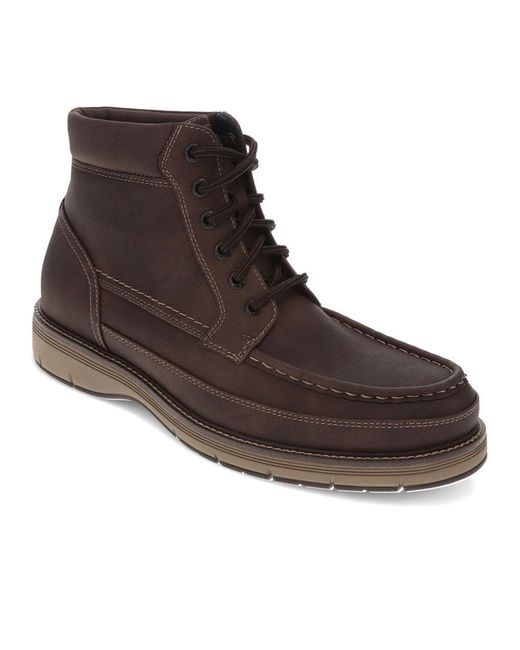 Dockers Brown Thames Casual Lace Up Moc Toe Boot for men