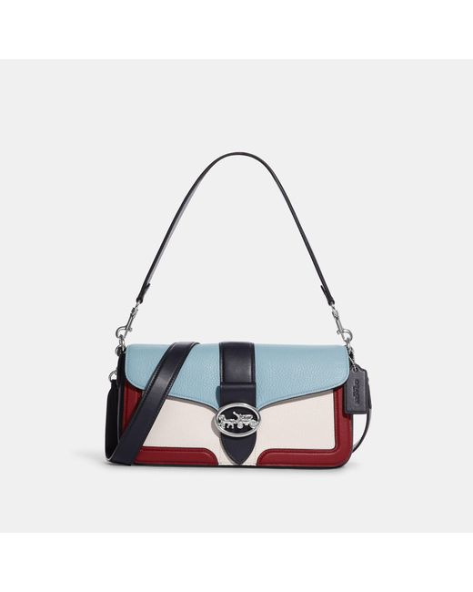 Coach Outlet Leather Shoulder Bag In Colorblock Lyst