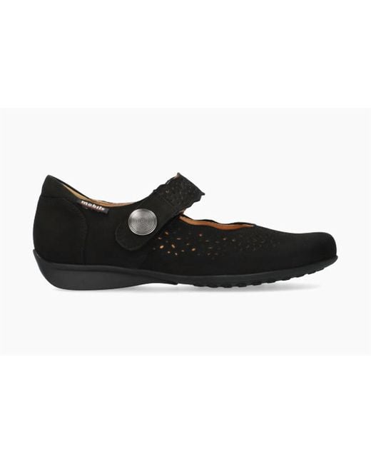 Mephisto Black Fabienne Flat