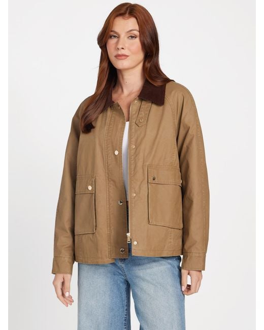 Guess Natural Tam Waxed Barn Jacket