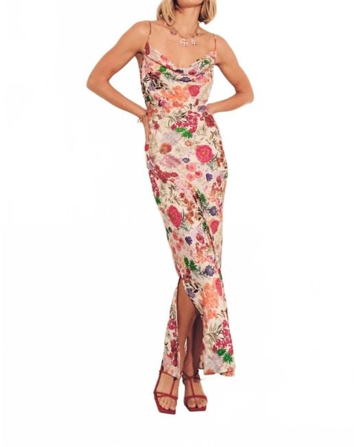 Carolina K Red Slip Dress