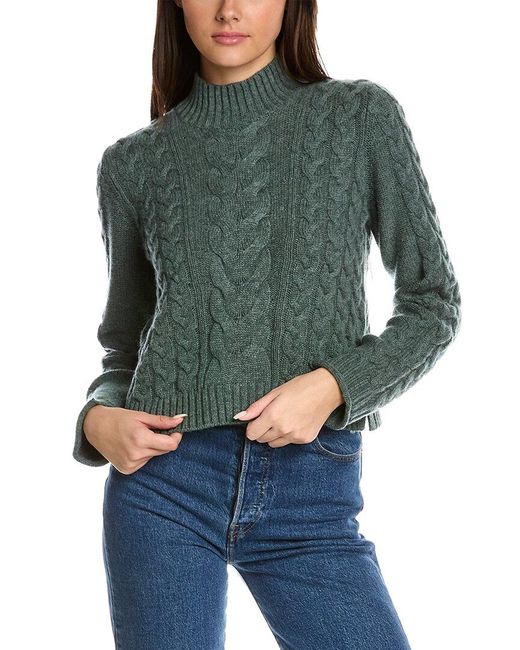 Hannah Rose Ella Crop Cable Wool 
