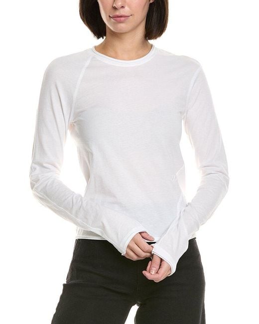 Helmut Lang White Twisted Top