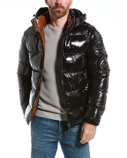 Point Zero Liquid Shine Puffer Jacket in Black for Men | Lyst