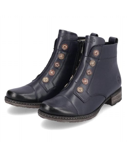Remonte Black Chandra 92 Leather Bootie