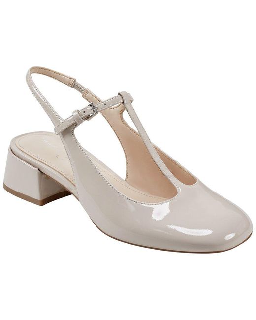 Marc Fisher White Folly Leather Dress Shoe