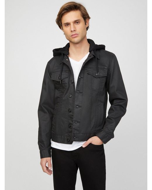 Guess Factory Rakim Denim Jacket in Black Wash (Black) for Men | Lyst