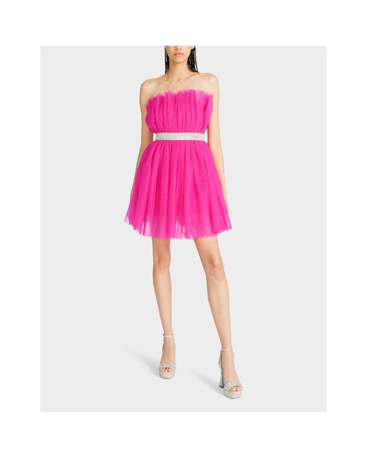 Betsey Johnson Pink Betseys Bling Tulle Dress Hot