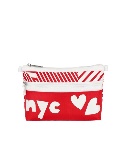 LeSportsac Red Cosmetic Clutch