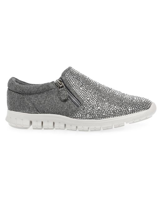 Anne Klein Gray Justice Casual Slip On Casual And Fashion Sneakers