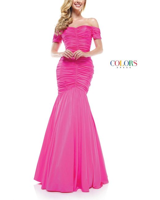 Colors Dress Pink Gown