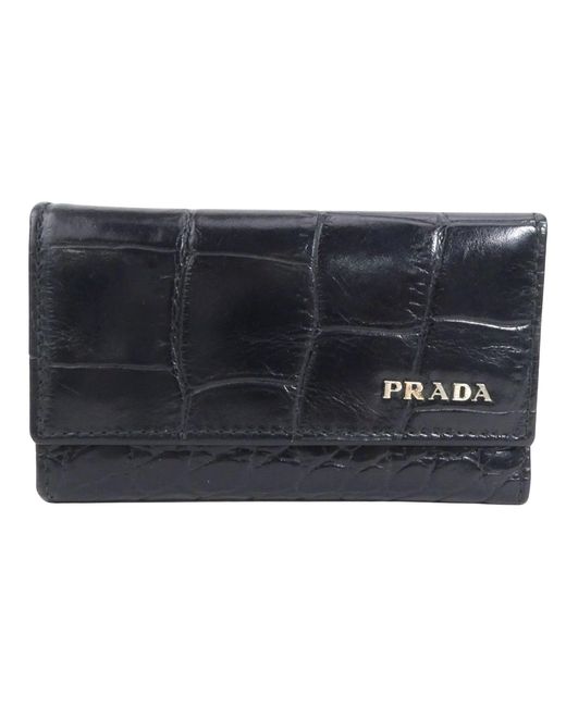 Prada Blue Leather Wallet (pre-owned)