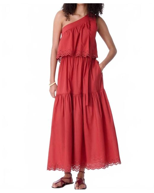 Vanessa Bruno Women's Red Cora Midi Dress - coffeafoods.com