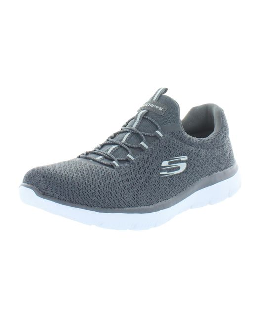 Skechers Blue Summits Lightweight Slip-on Running Shoes