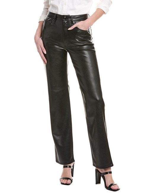 Rag & Bone Black Harlow Full-Length Pant