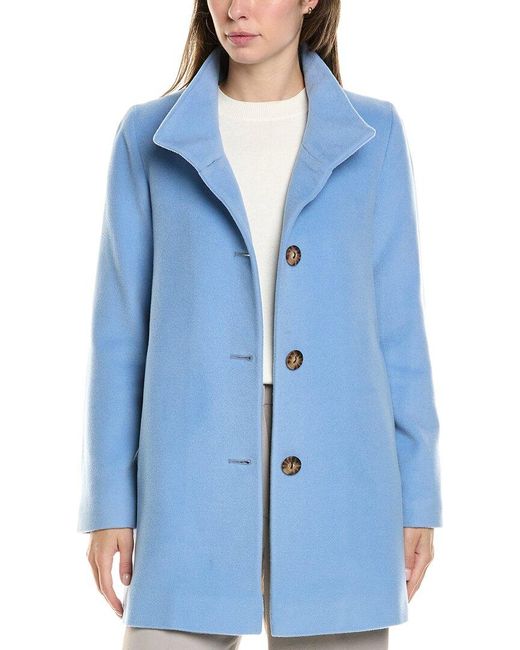 Fleurette short length wool coat deals