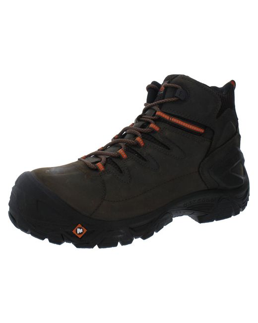 Merrell Black Strongfield Leather Waterproof Work & Safety Boot for men