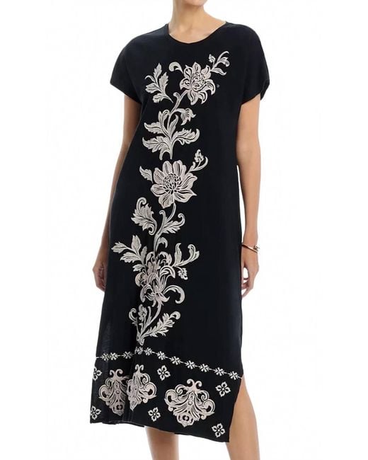johnny was black embroidered dress JW Workshop Midi V-Neck Bell Sleeve S adding a refined finish to the design ASYMMETRIC RUFFLE FLOUNCE SHORT SLEEVE