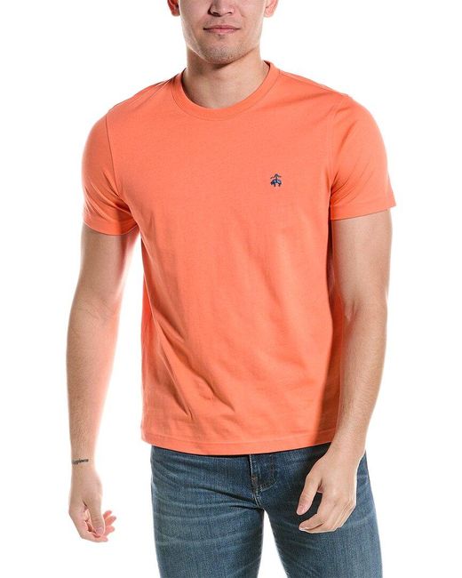 Brooks Brothers Orange Jersey T-shirt for men