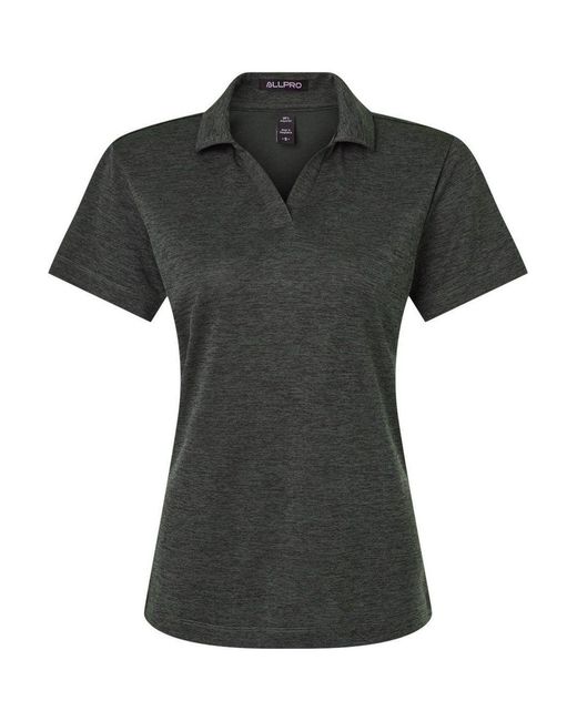 AllPro Black Performance Mlange Polo