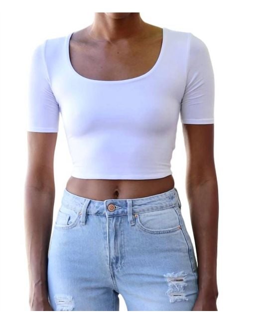 Be Cool White Everyday Round Top