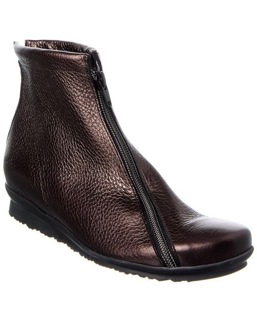 Arche Brown Barwol Leather Bootie