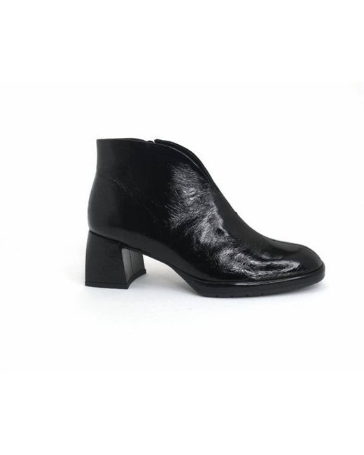 Softwaves Black Lenci Block Heel Bootie