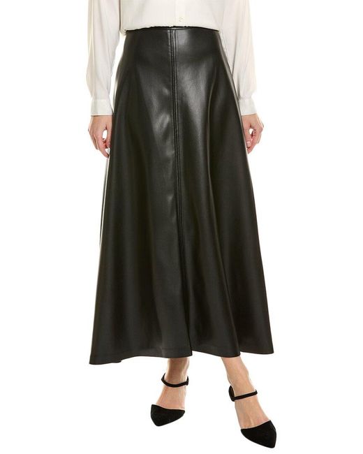 Vince Camuto Black Seamed Maxi Skirt