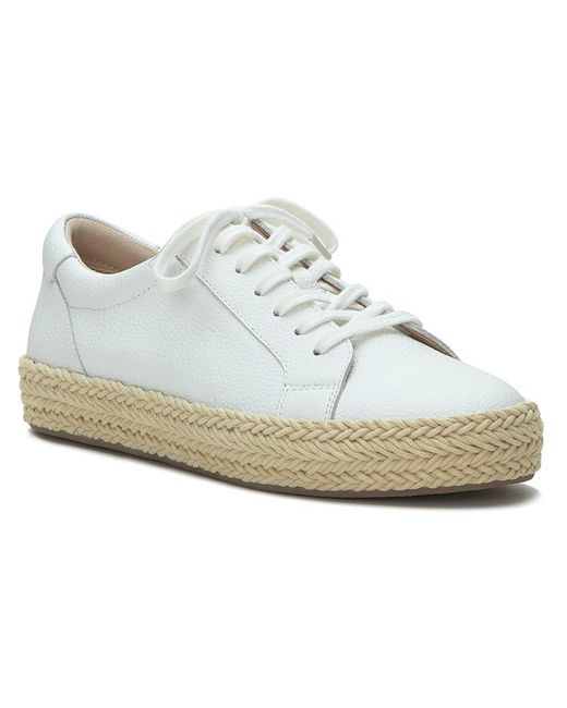 Lucky Brand White Coilin Leather Lifestyle Casual And Fashion Sneakers