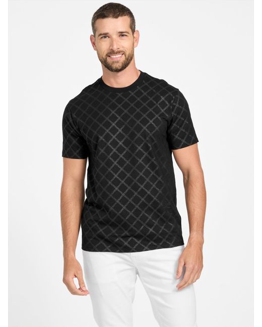 Guess Black Lucio Crewneck Tee for men