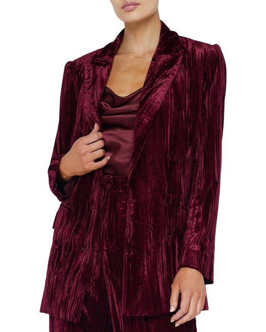 L'Agence Women's Red Aimee Blazer