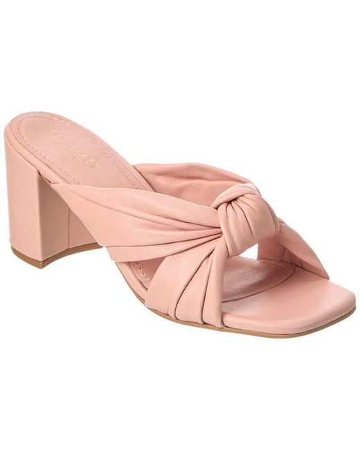 Ted Baker Pink Shennly Leather Sandal
