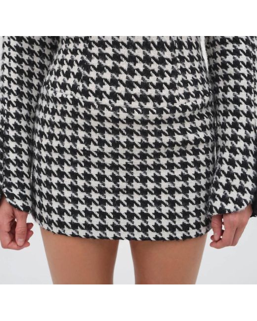 For Love & Lemons Black Bonnie Mini Skirt