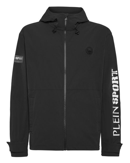 Philipp Plein Black Technical Nylon Jacket Ls Scratch for men