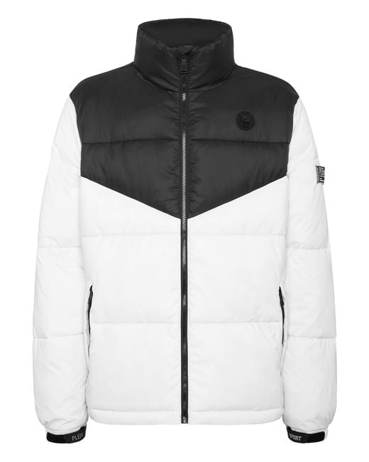 Philipp Plein Black Down Jackets for men
