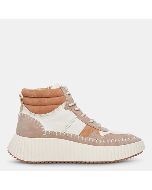 Dolce Vita Brown Daley Sneakers Taupe Suede