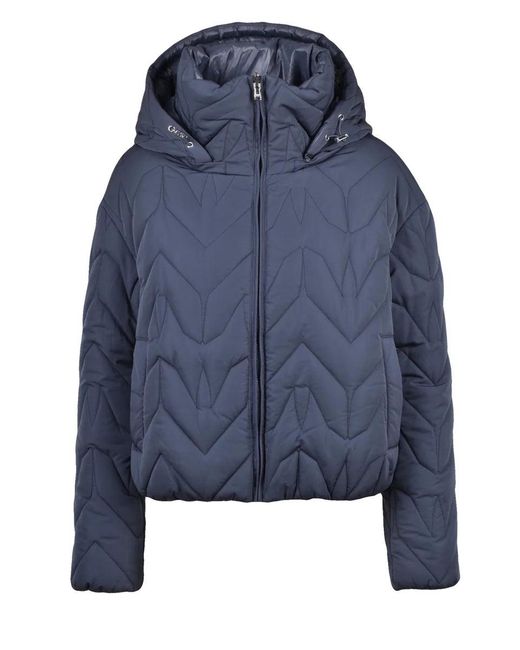 Patrizia Pepe Blue Reversible Down Jacket