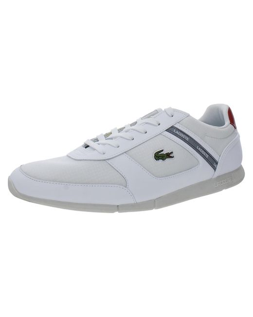 Lacoste Gray Menerva Faux Leather Low Top Casual And Fashion Sneakers for men