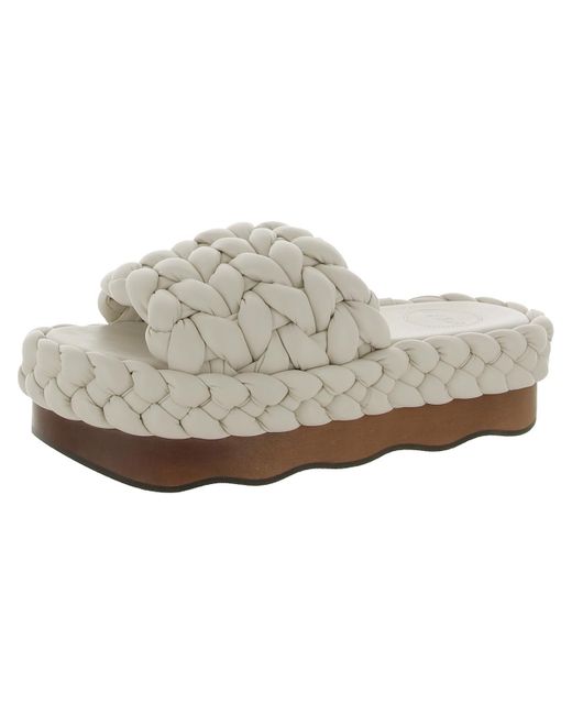 Chloé White Bhfo Clog Slip On Wedge Sandals