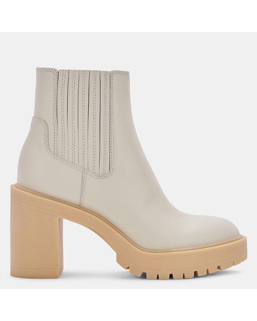 Dolce Vita Multicolor Caster H2o Booties Ivory Leather