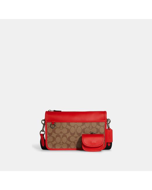 Coach outlet red purse shop