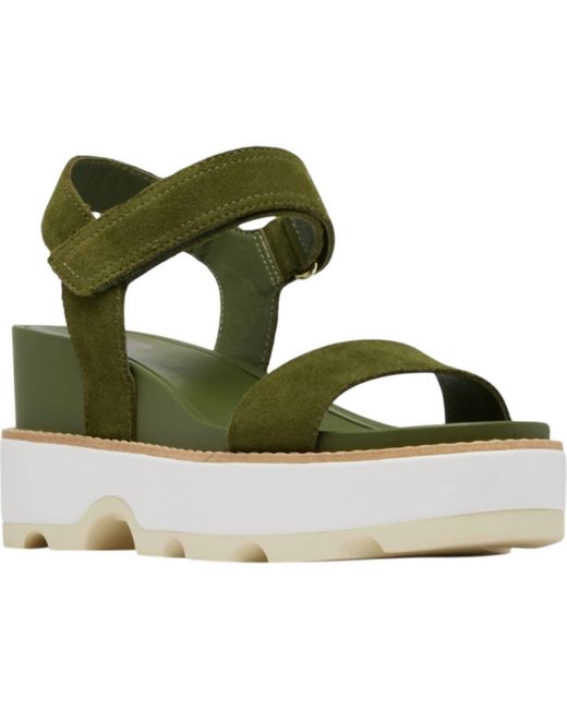 Sorel Green Joanie Iv Strap Sandals
