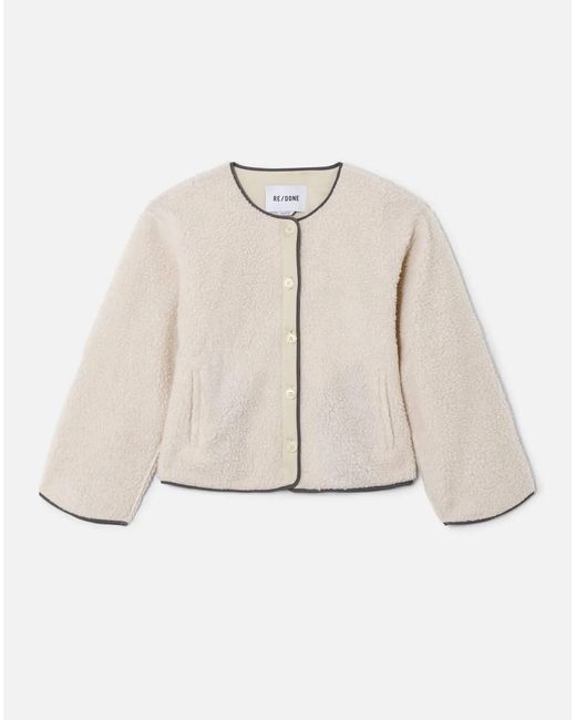 Re/done Natural Cocoon Liner Jacket