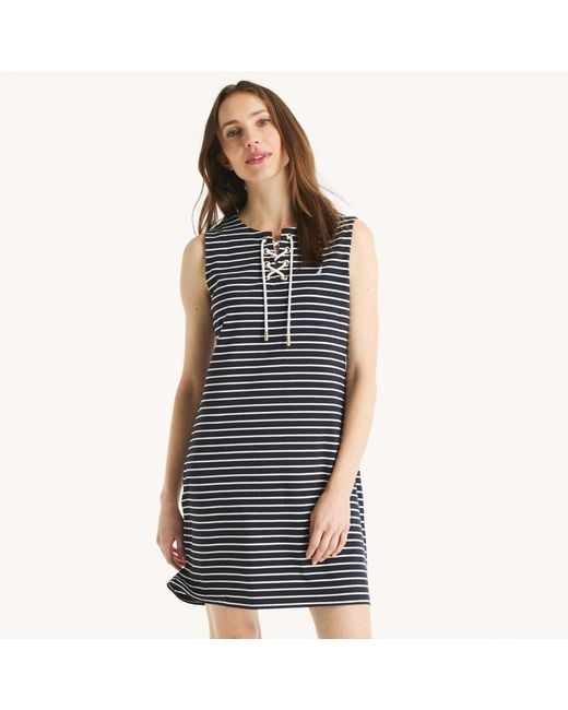 Nautica Blue Striped Dress