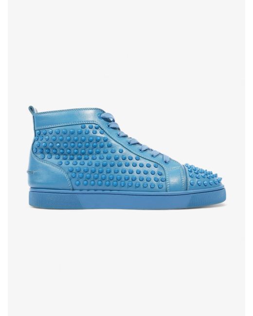 Christian Louboutin Blue Louis Junior Spikes High-tops Leather for men